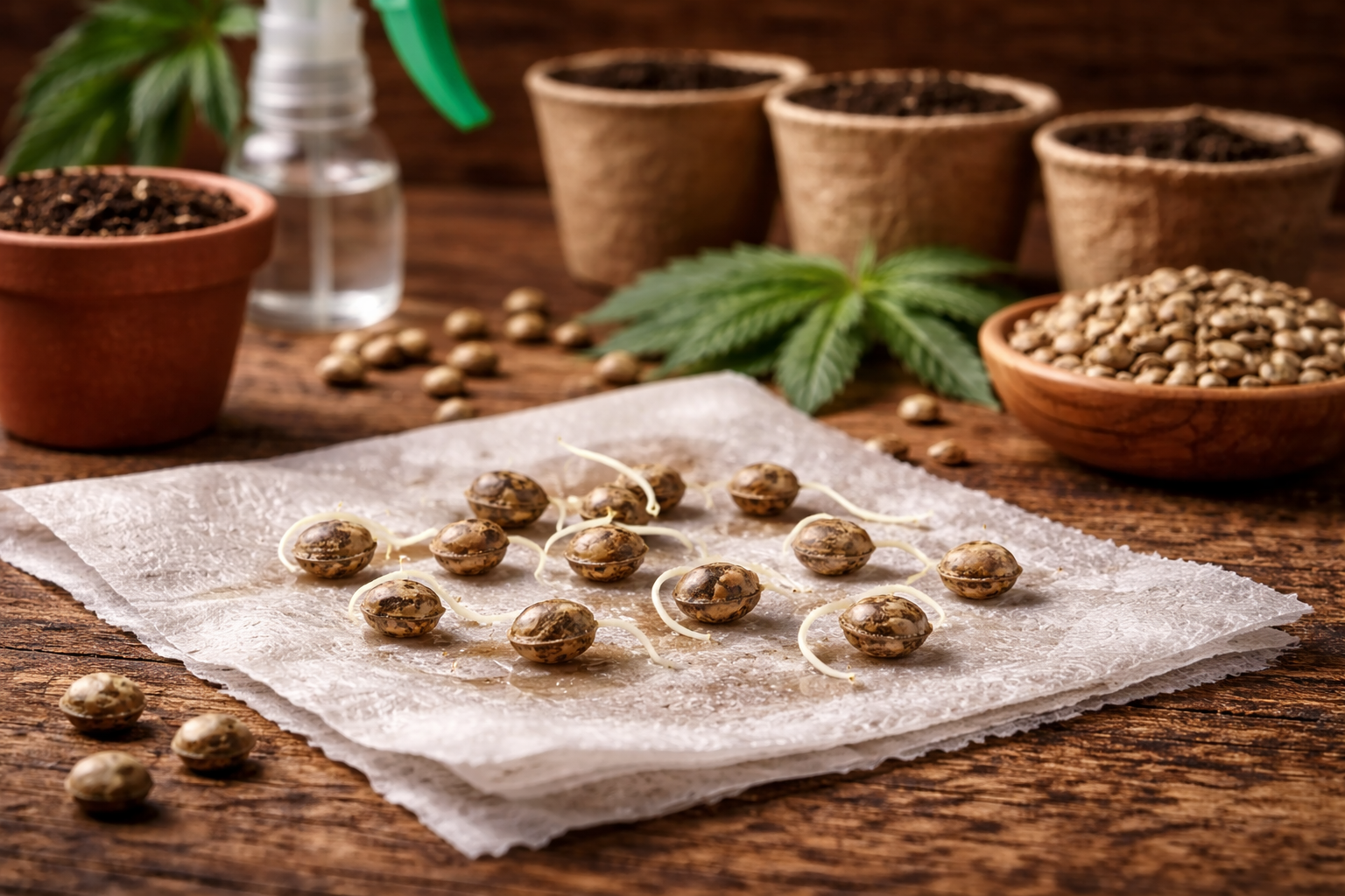 Как прорастить семена конопли